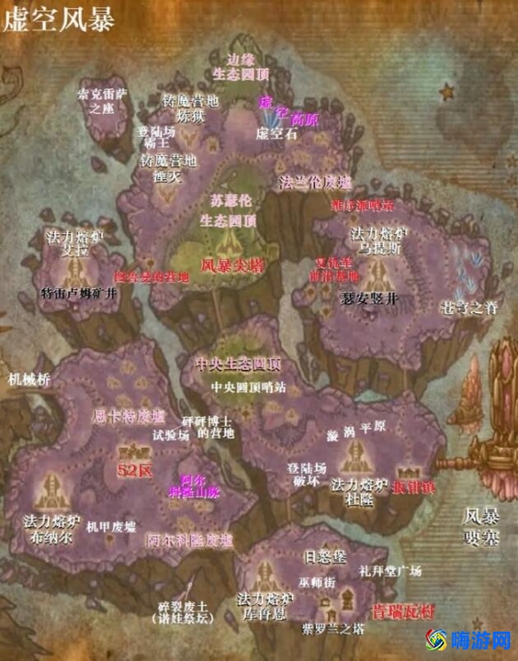 魔兽世界外域地图等级(魔兽世界外域地图高清大图)