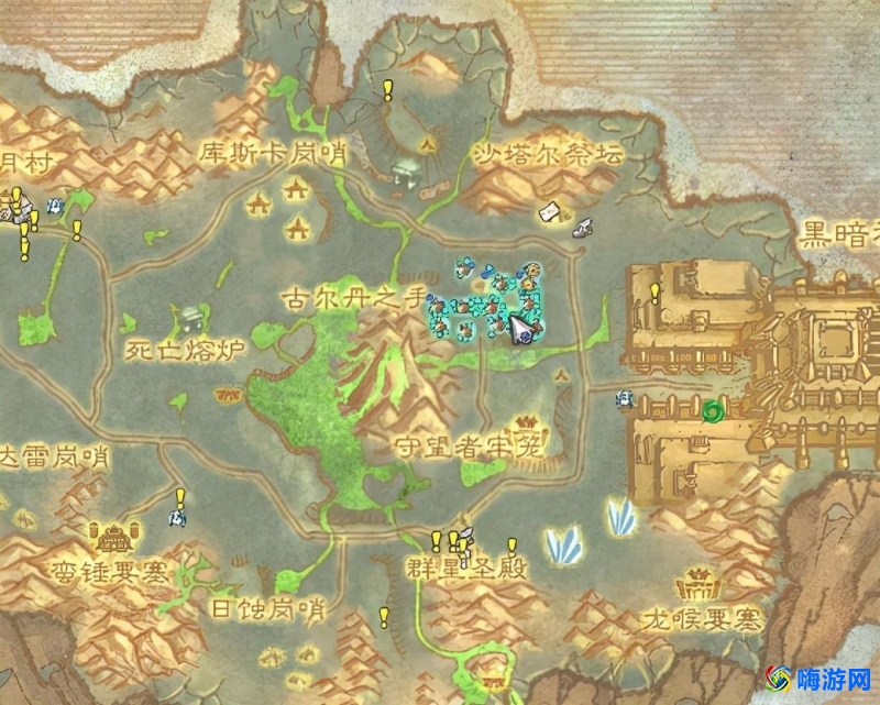魔兽世界黑暗神殿路线图(魔兽世界黑暗神殿怎么走)？