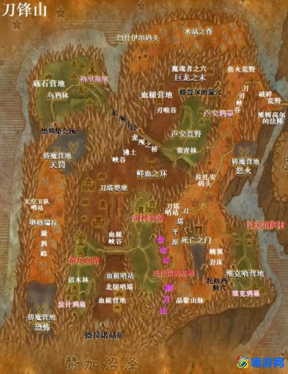 魔兽世界外域地图等级(魔兽世界外域地图高清大图)