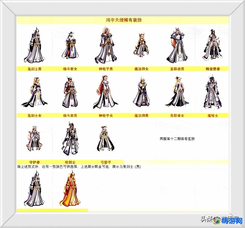 dnf天空套大全1到12(dnf天空套1到12套外观图片)