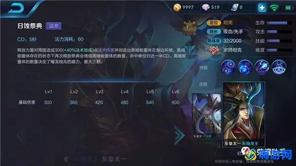 王者荣耀东皇太一最强出装(王者荣耀东皇太一技能加点)