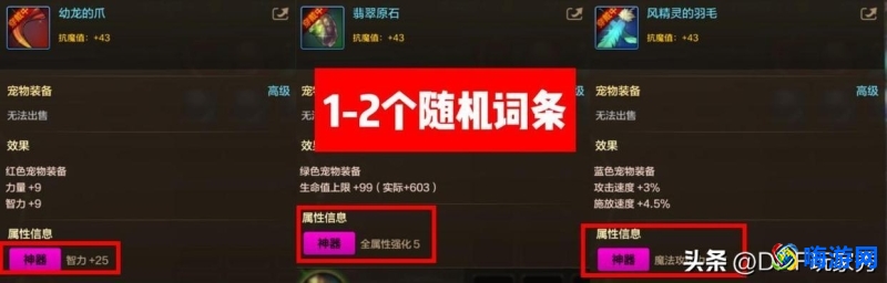 dnf宠物装备怎么封装(dnf宠物装备优先顺序)？