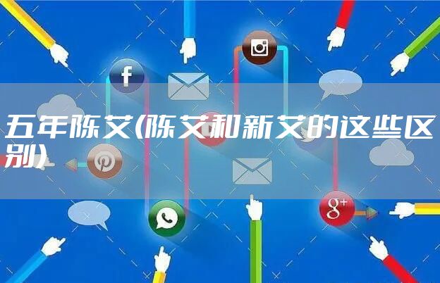 五年陈艾(陈艾和新艾的这些区别)