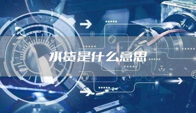 水货是什么意思
