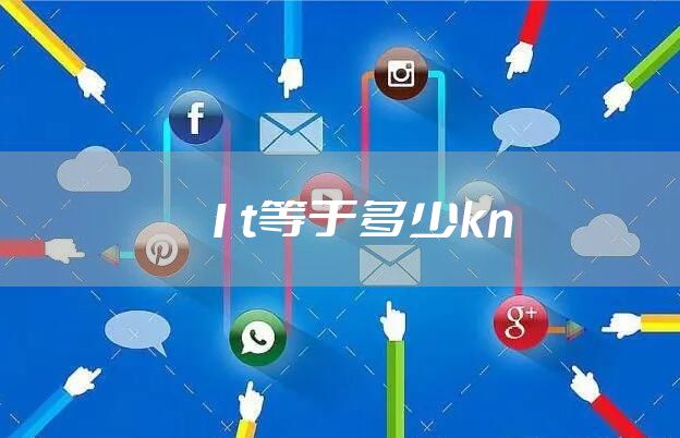 1t等于多少kn