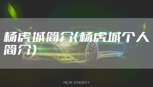 杨虎城简介（杨虎城个人简介）