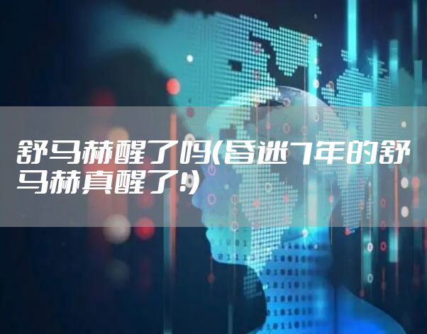 舒马赫醒了吗（昏迷7年的舒马赫真醒了！）