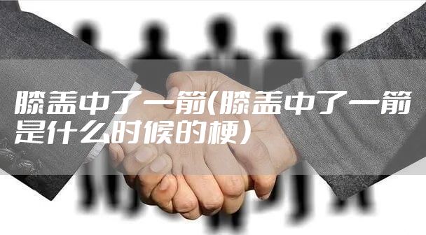 膝盖中了一箭（膝盖中了一箭是什么时候的梗）
