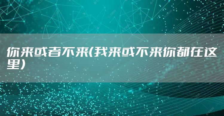 你来或者不来（我来或不来你都在这里）