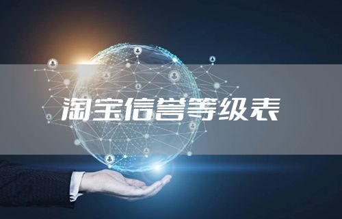 淘宝信誉等级表