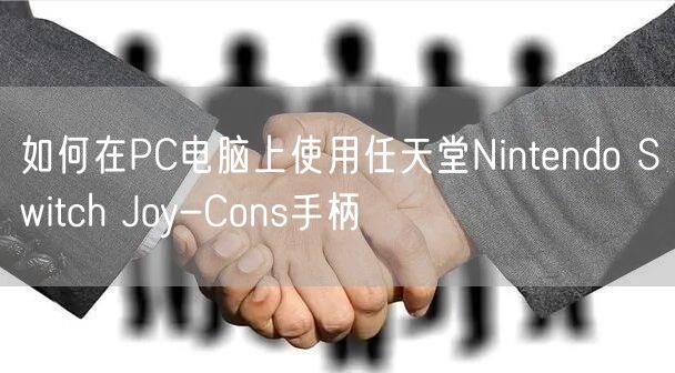 如何在PC电脑上使用任天堂Nintendo Switch Joy-Cons手柄