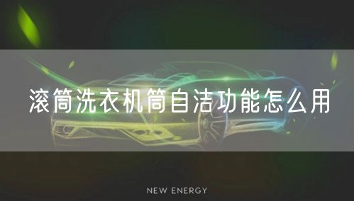 滚筒洗衣机筒自洁功能怎么用