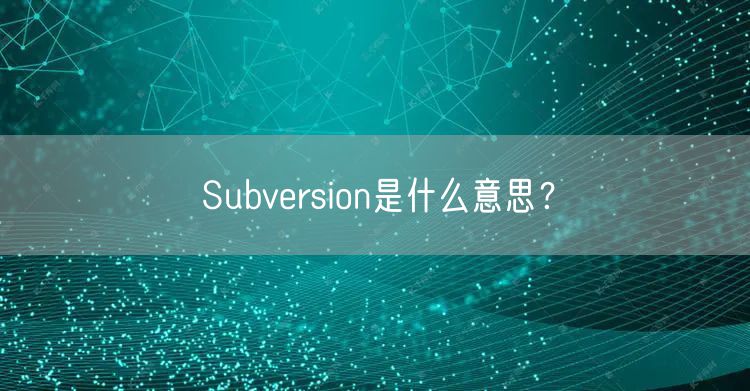 Subversion是什么意思？