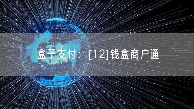 盒子支付：[12]钱盒商户通
