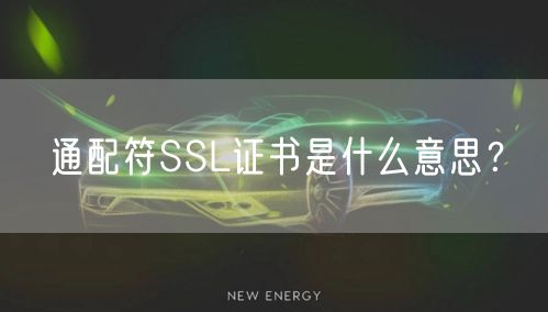 通配符SSL证书是什么意思？