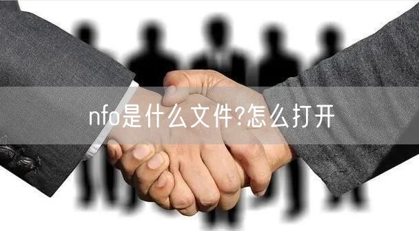 nfo是什么文件?怎么打开