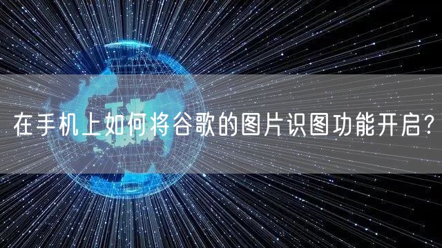 在手机上如何将谷歌的图片识图功能开启？