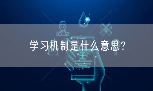 学习机制是什么意思？