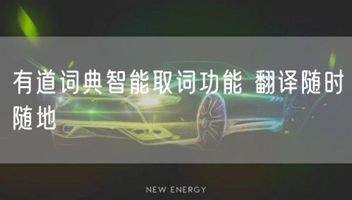 有道词典智能取词功能 翻译随时随地