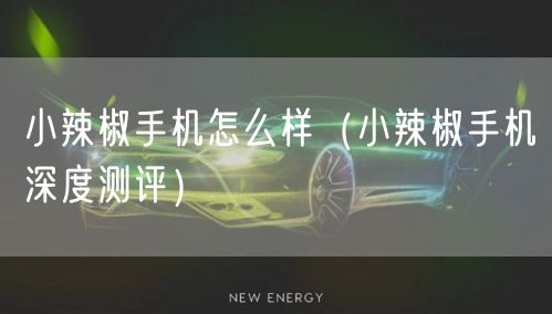 小辣椒手机怎么样（小辣椒手机深度测评）