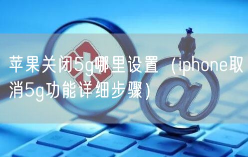 苹果关闭5g哪里设置（iphone取消5g功能详细步骤）