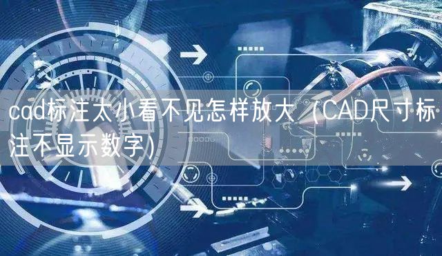 cad标注太小看不见怎样放大（CAD尺寸标注不显示数字）