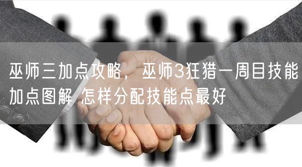 巫师三加点攻略，巫师3狂猎一周目技能加点图解 怎样分配技能点最好