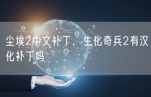 尘埃2中文补丁，生化奇兵2有汉化补丁吗