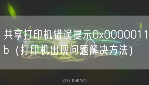 共享打印机错误提示0x0000011b（打印机出现问题解决方法）