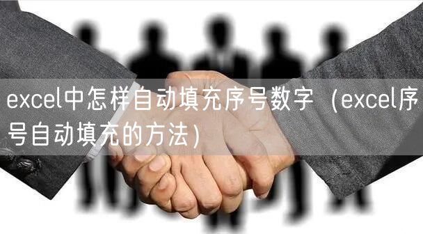 excel中怎样自动填充序号数字（excel序号自动填充的方法）