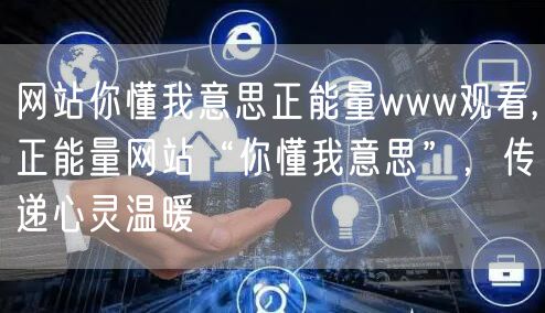 网站你懂我意思正能量www观看,正能量网站“你懂我意思”，传递心灵温暖