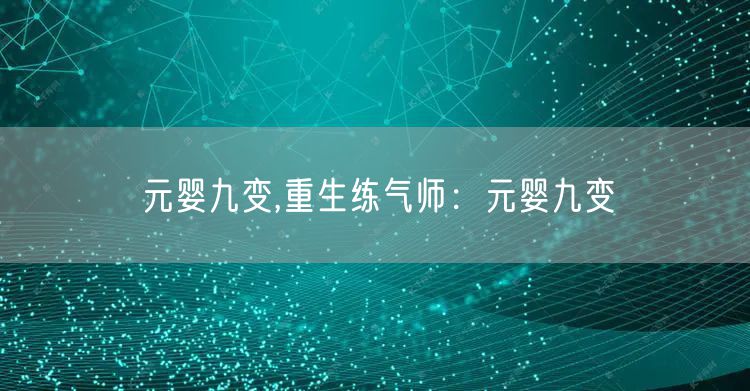 元婴九变,重生练气师：元婴九变