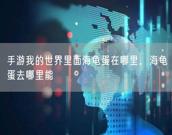 手游我的世界里面海龟蛋在哪里，海龟蛋去哪里能