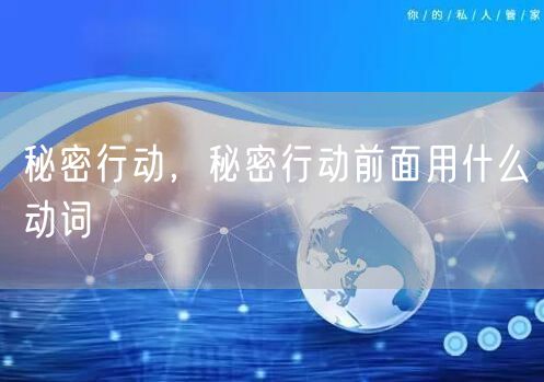 秘密行动，秘密行动前面用什么动词