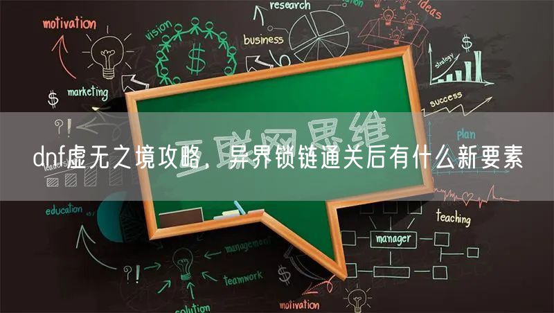dnf虚无之境攻略，异界锁链通关后有什么新要素