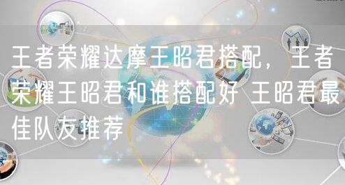 王者荣耀达摩王昭君搭配，王者荣耀王昭君和谁搭配好 王昭君最佳队友推荐