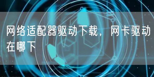 网络适配器驱动下载，网卡驱动在哪下