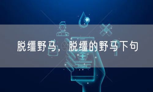 脱缰野马，脱缰的野马下句