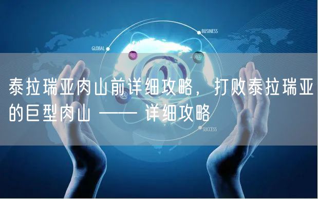 泰拉瑞亚肉山前详细攻略，打败泰拉瑞亚的巨型肉山 —— 详细攻略