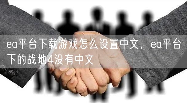 ea平台下载游戏怎么设置中文，ea平台下的战地4没有中文