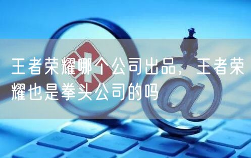 王者荣耀哪个公司出品，王者荣耀也是拳头公司的吗