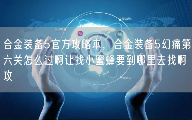 合金装备5官方攻略本，合金装备5幻痛第六关怎么过啊让找小蜜蜂要到哪里去找啊攻