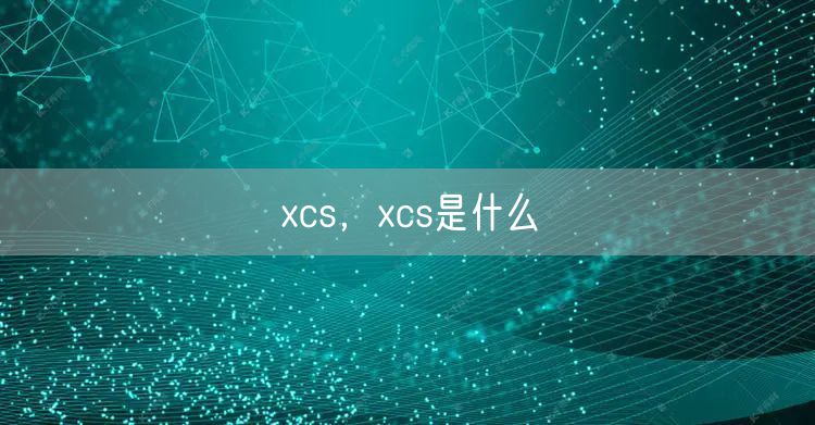 xcs，xcs是什么