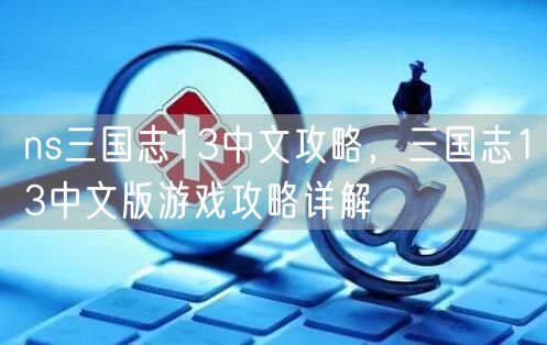 ns三国志13中文攻略，三国志13中文版游戏攻略详解