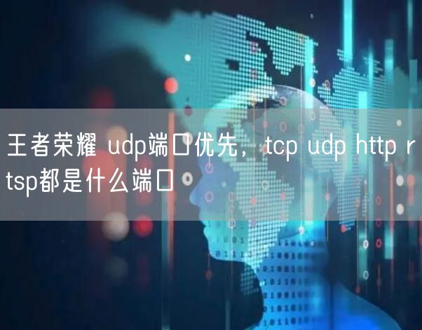 王者荣耀 udp端口优先，tcp udp http rtsp都是什么端口