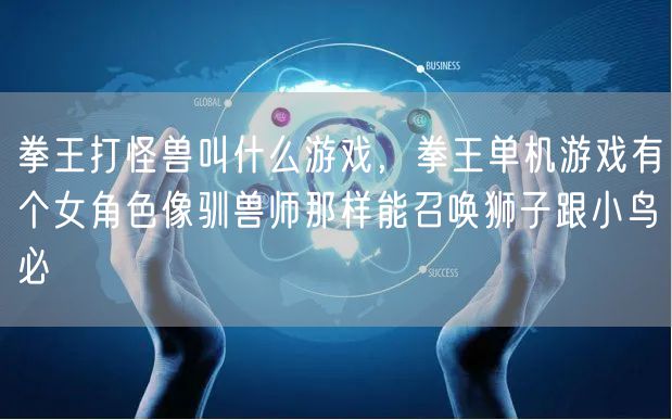 拳王打怪兽叫什么游戏，拳王单机游戏有个女角色像驯兽师那样能召唤狮子跟小鸟必