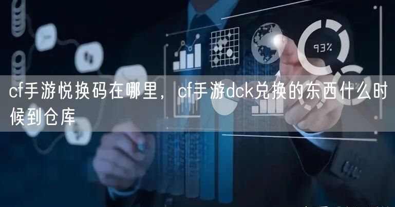 cf手游悦换码在哪里，cf手游dck兑换的东西什么时候到仓库