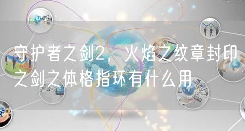 守护者之剑2，火焰之纹章封印之剑之体格指环有什么用