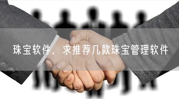 珠宝软件，求推荐几款珠宝管理软件