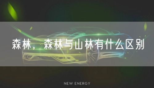 森林，森林与山林有什么区别